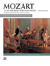 21 of His Most Popular Pieces piano sheet music cover